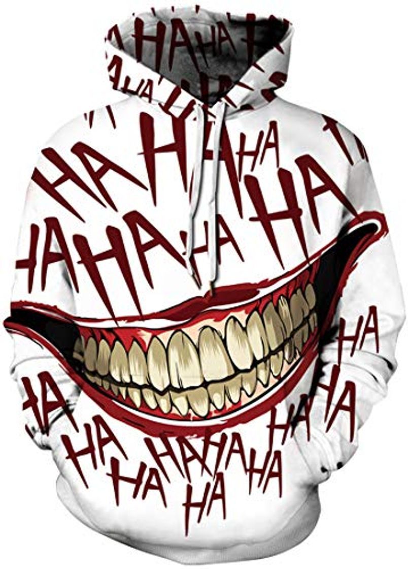 Social Chaos World Hombres Sudaderas con Capucha cordón Bolsillos 3D Impreso Pullover Hoodies