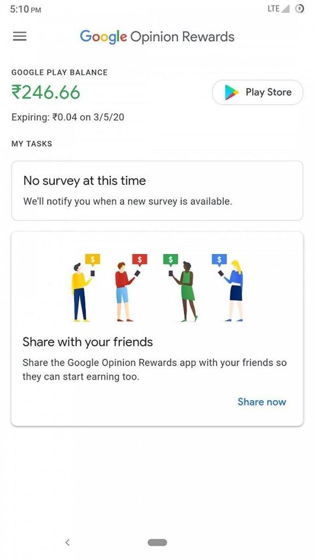 Moda Google Opinion Rewards