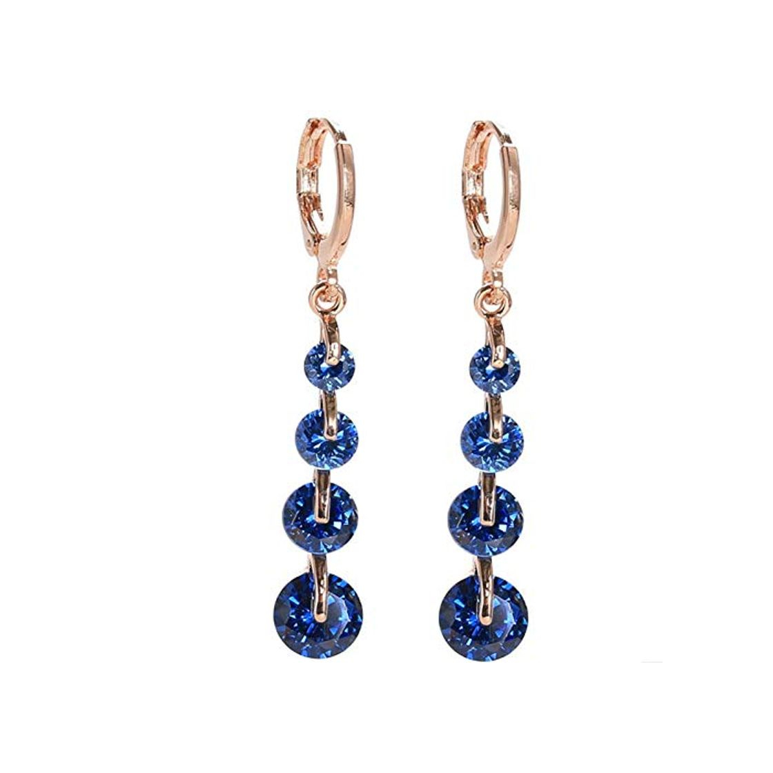 Social ZHWM Pendientes De clip Aros Dropship Oro Color Pendiente De Cristal Brincos