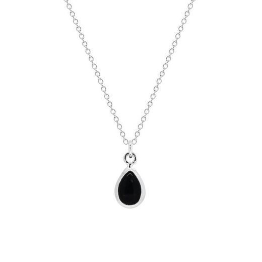 CHIRAYU NECKLACE | Silver Black Onyx Stone Necklace – San Saru