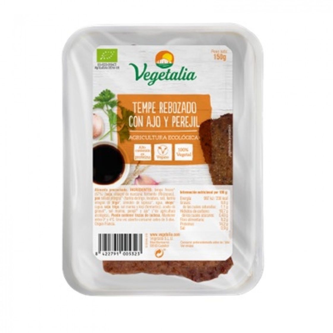 Social Tempe rebozado con ajo y perejil VEGETALIA 
