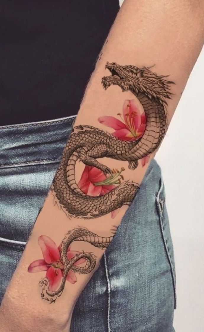 Moda tatuagem de dragão 🐉