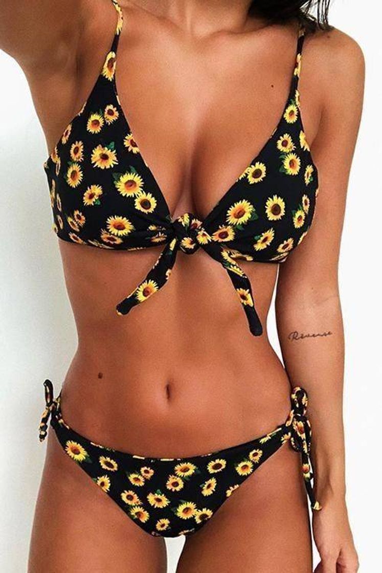 Moda CheChury Bikinis Mujer 2020 Push Up Halter Bikini Traje de baño Acolchado Bra Tops y Braguitas Bikini Sets Talla Grande Bañador Vacaciones