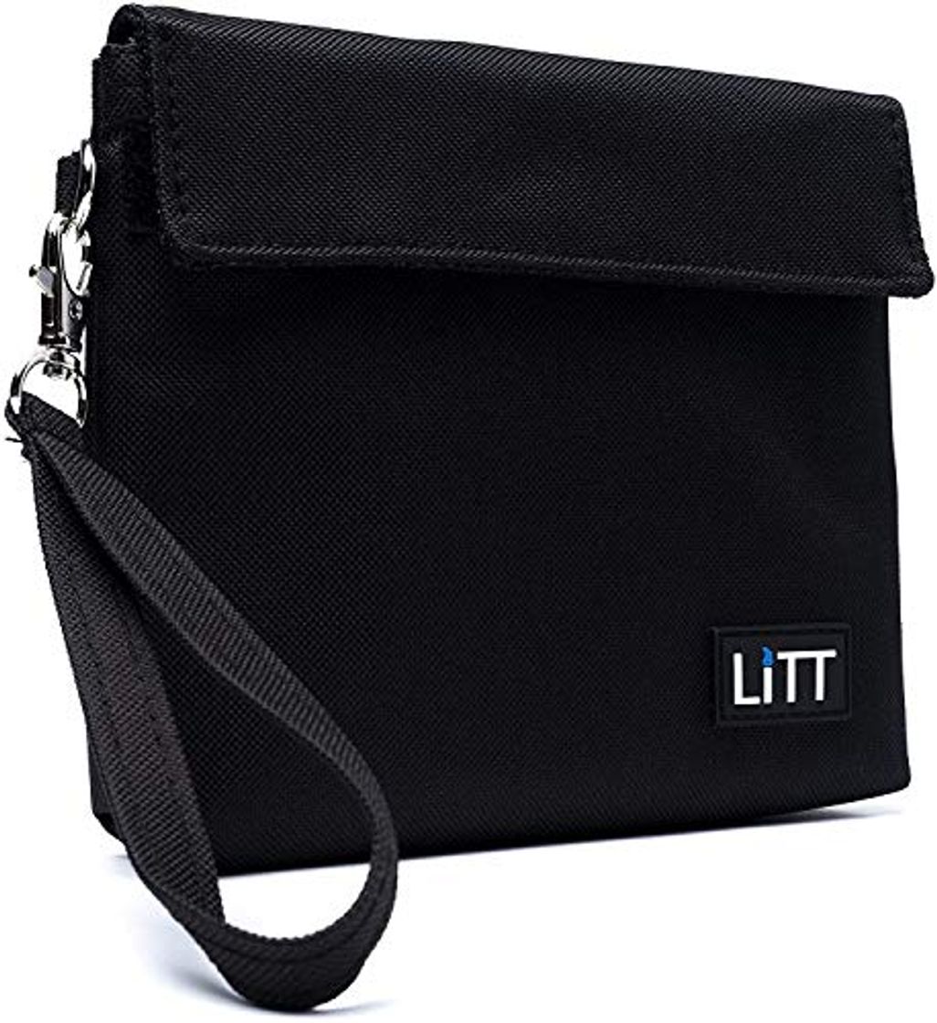 Moda LITT Stash Bag Discreet Smell Proof Bag with Velcro Fastener, Zip -