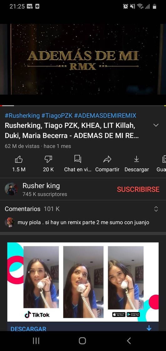 Canción Rusherking, Tiago PZK, KHEA, LIT Killah, Duki, Maria Becerra ...