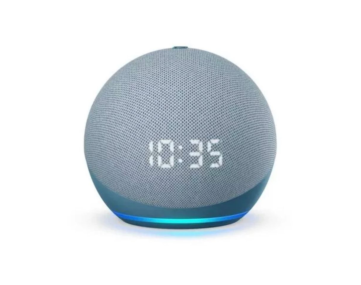 Products Amazon Echo Dot 4th Gen with clock com assistente virtual Alexa, display