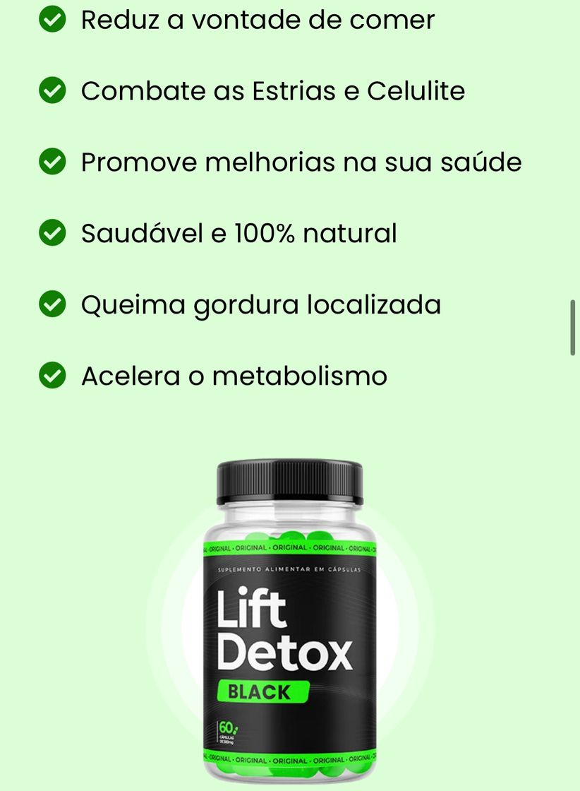 Beauty EMAGRECEDOR LIFT DETOX BLACK