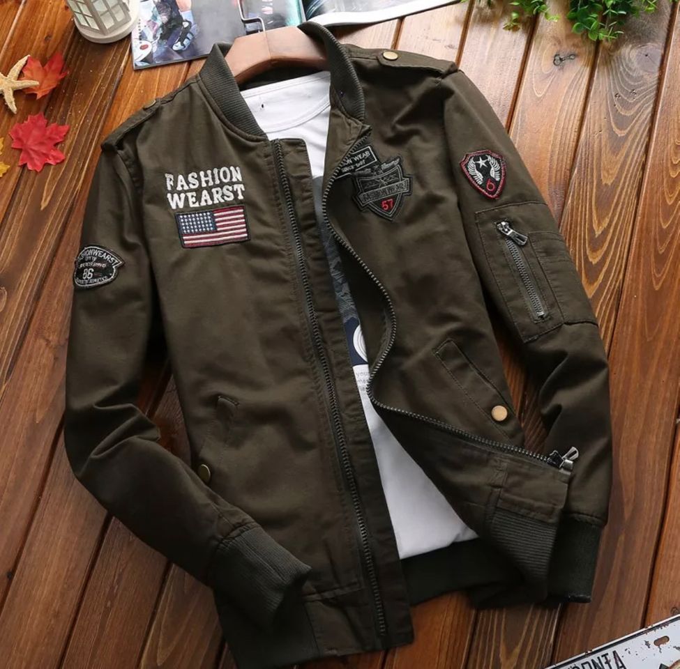 Fashion Outono Homens Jaqueta De Inverno Retro Americano Ferramental Wrath Tanque Terno Curto Dos Piloto Uniforme Militar Top Na Moda