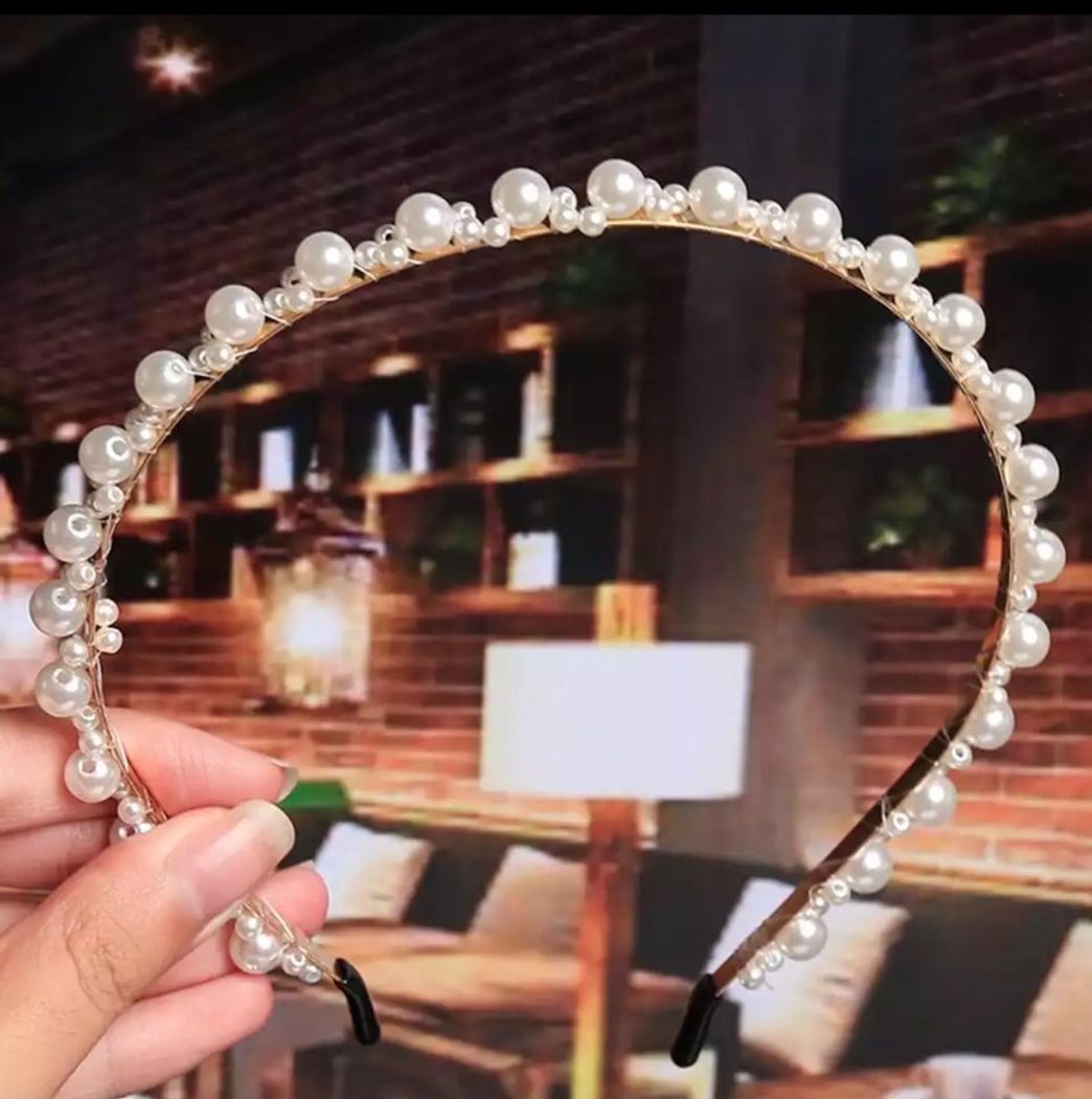 Moda Tiara de pérolas 