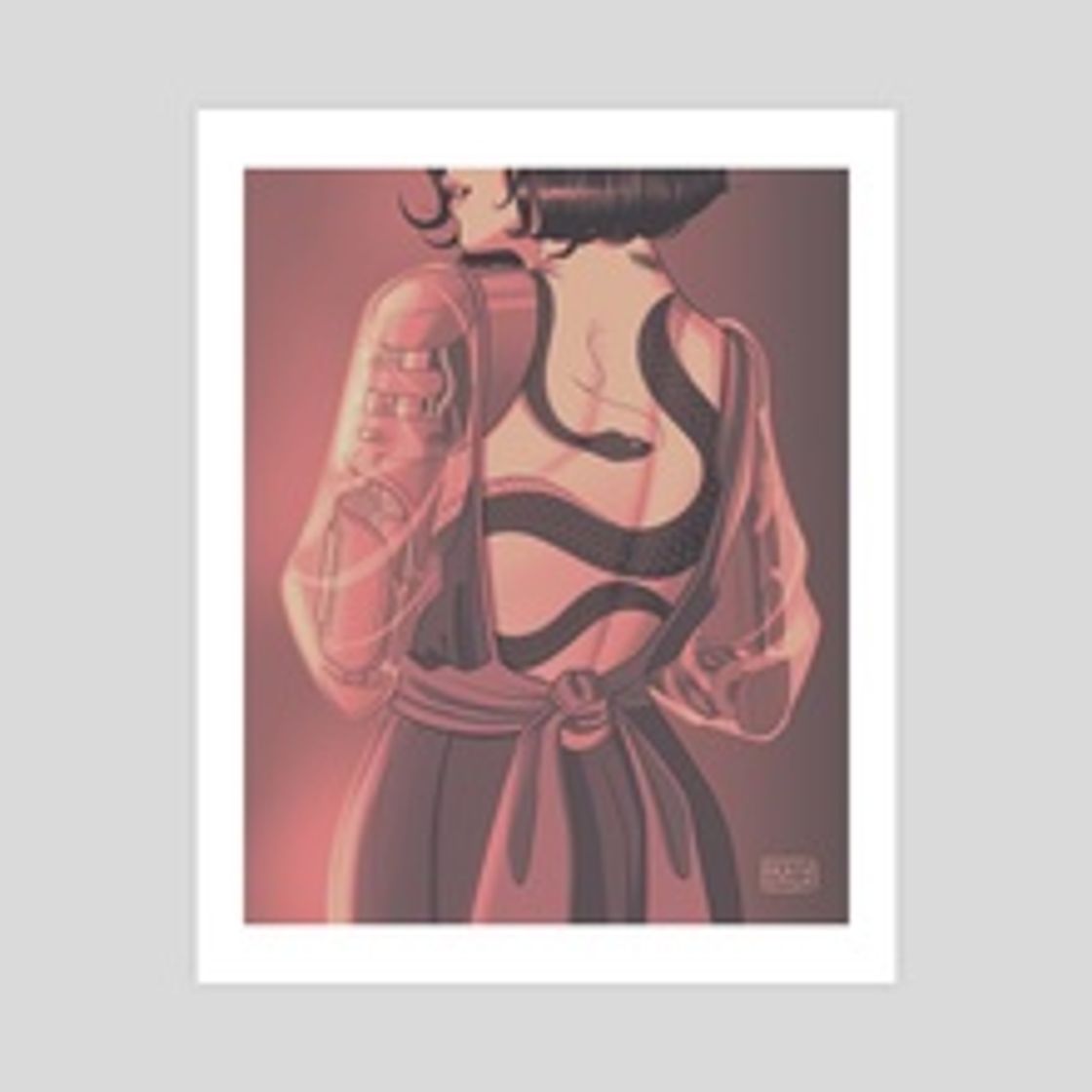 Moda The Serpent, an art print by Death & Milk - INPRNT