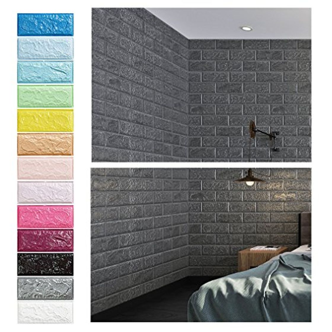 Producto KINLO 5 Piezas 77 x 70 cm Pegatina de Pared 3D PE