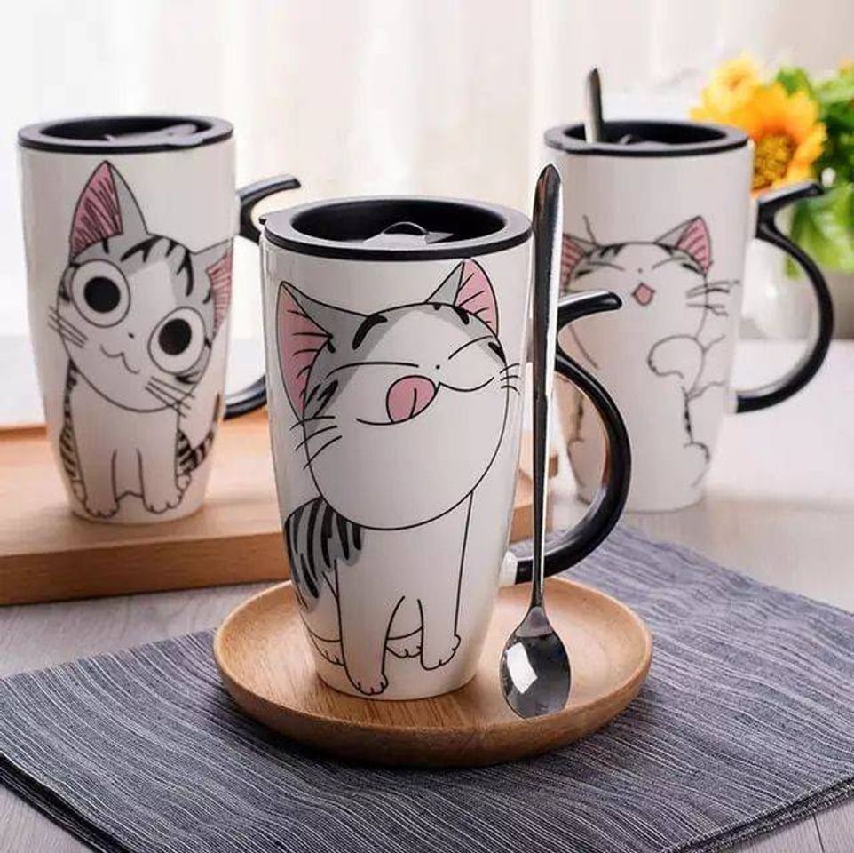 Moda Caneca de gatinho