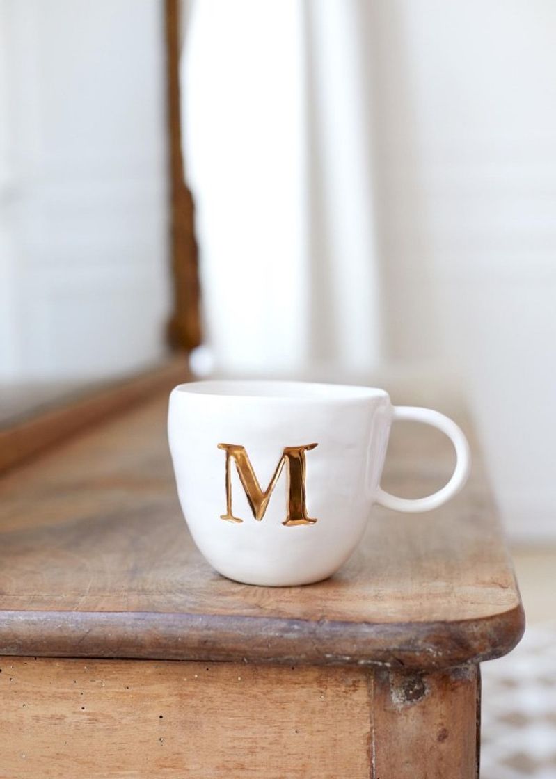 Fashion Sézane Maison - Appolline Mug - Letter L - Ceramic - Sézane