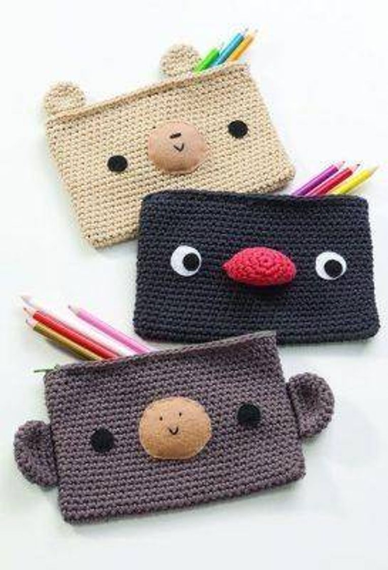 Moda crochet cute bear