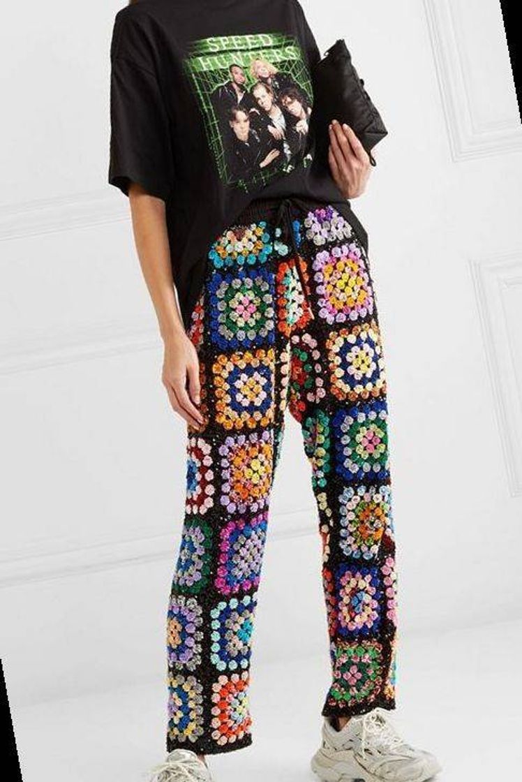 Social crochet legging