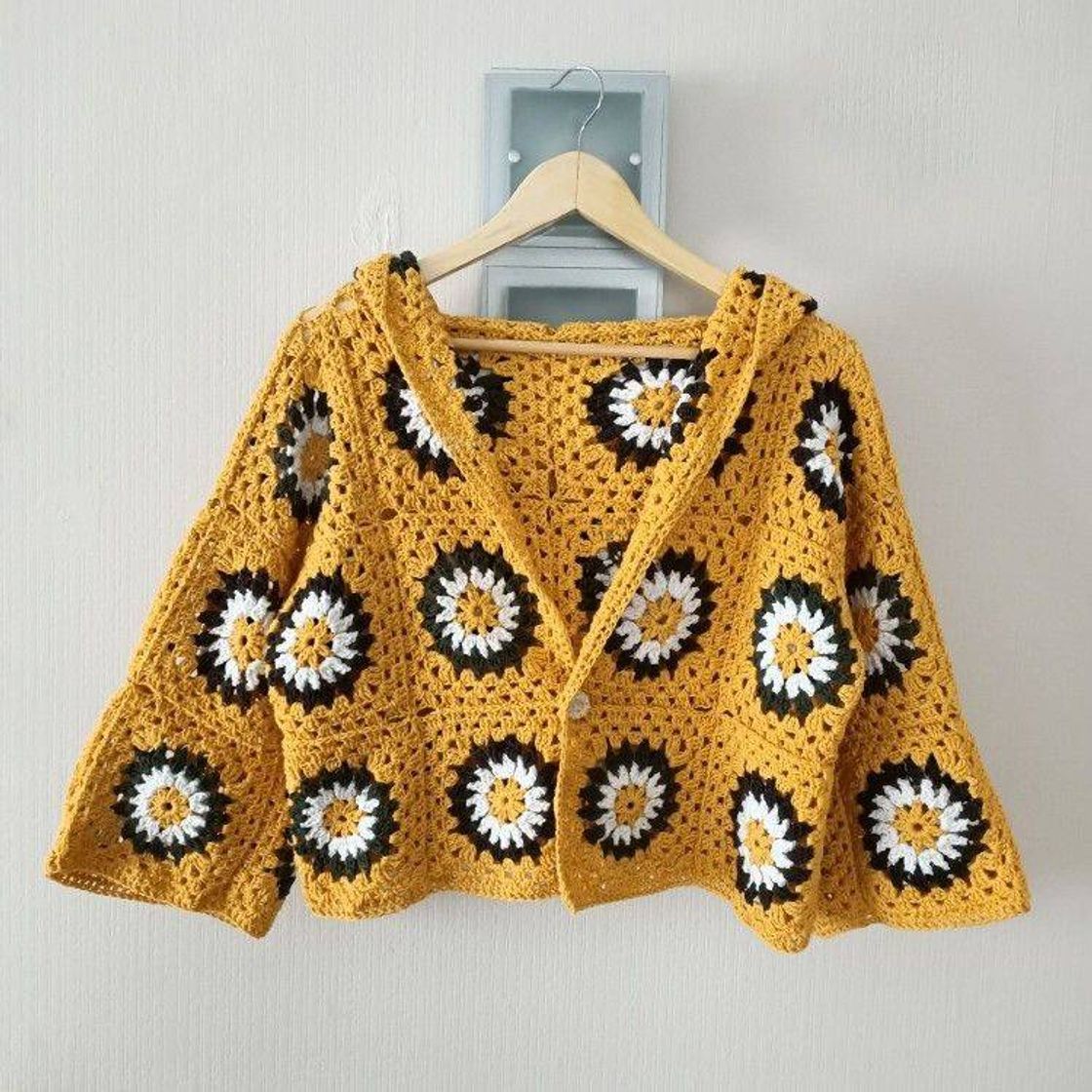 Fashion granny square coat