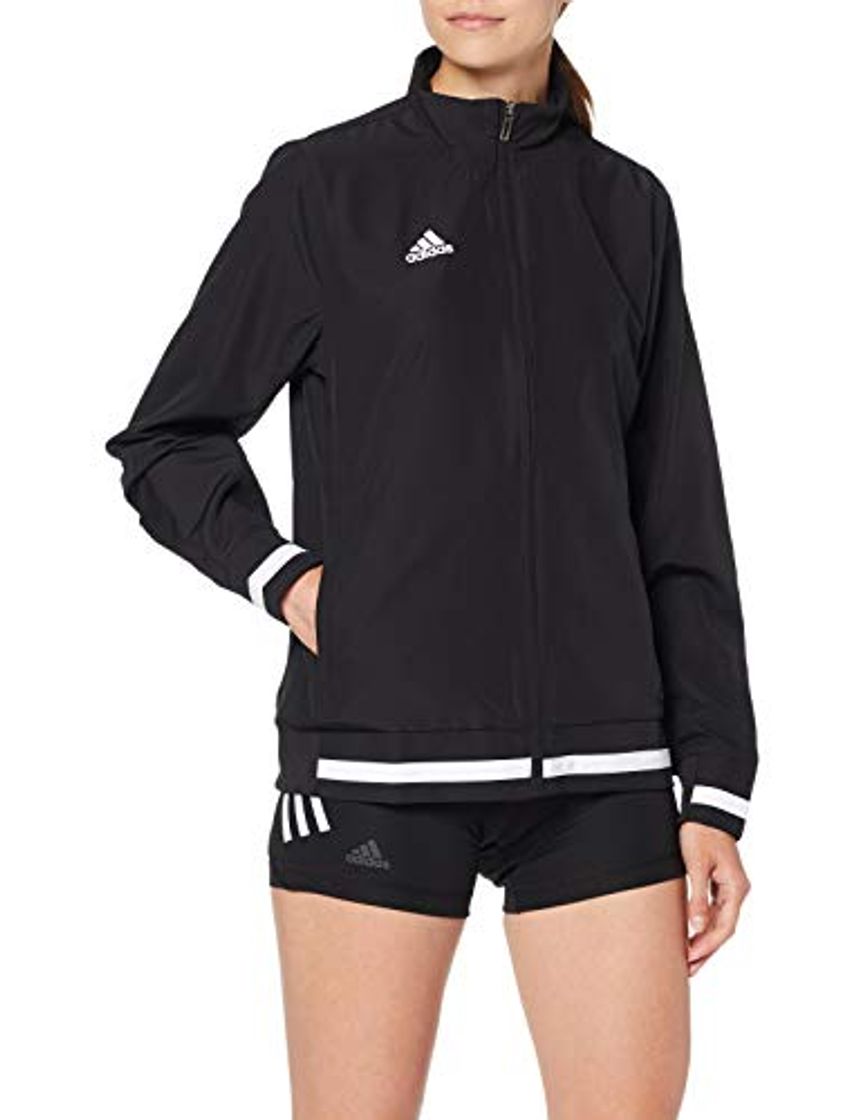 Moda adidas T19 WOV JKT W Chaqueta de Deporte, Mujer, Black