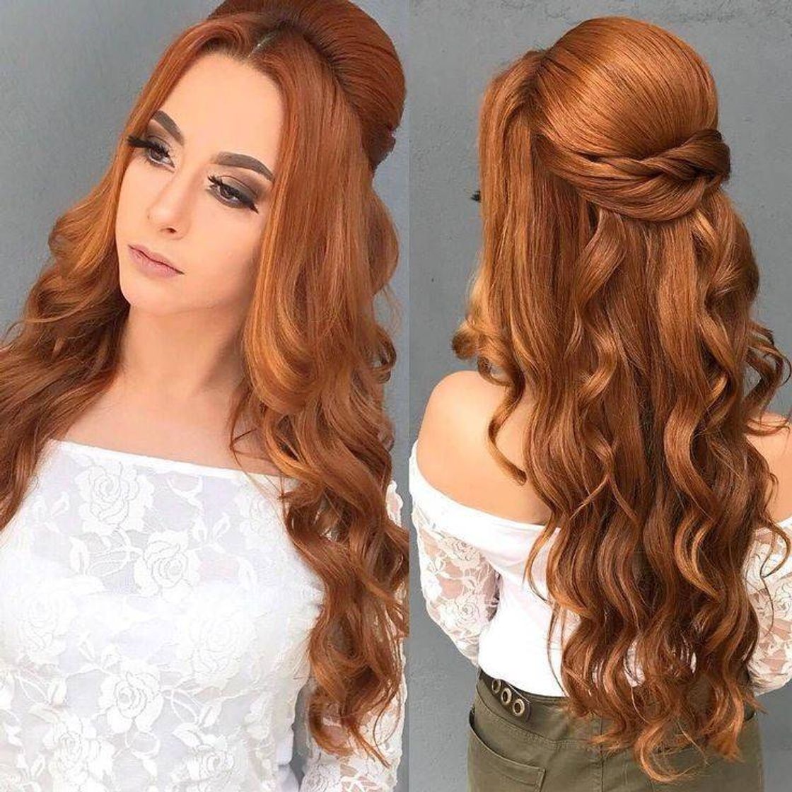 Moda Penteado para casamento.