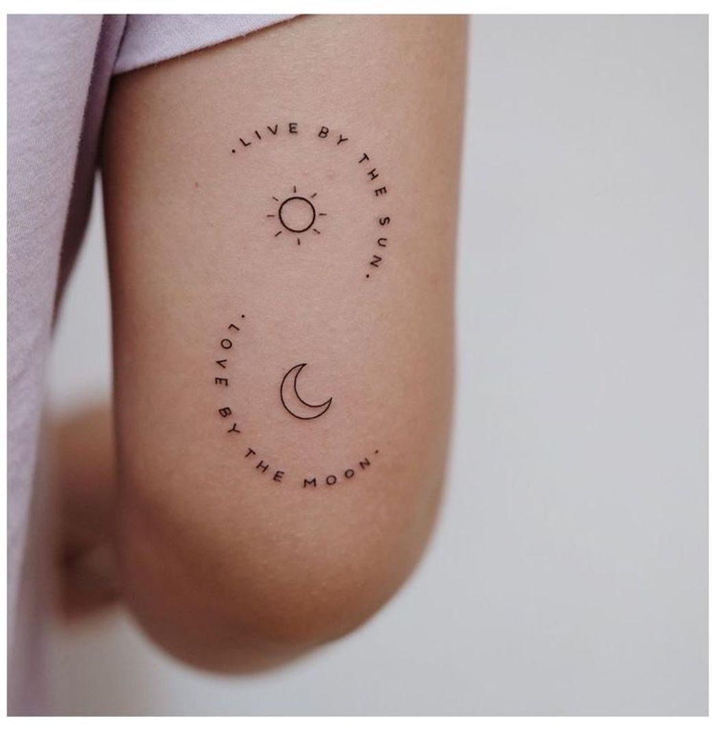 Fashion 🌜🌞 — sun&moon tattoo