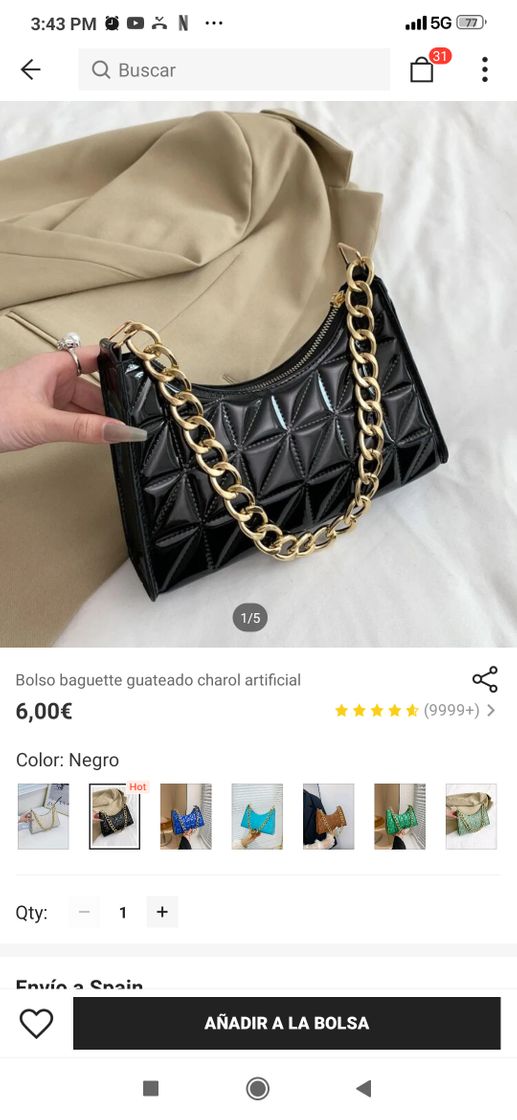 Fashion Bolso Brillante