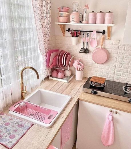Cozinha rosa