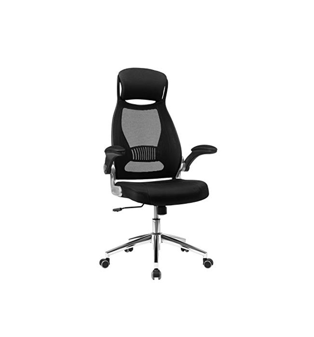 Social SONGMICS OBN86BK Silla giratoria de Oficina Silla de Escritorio de Malla con
