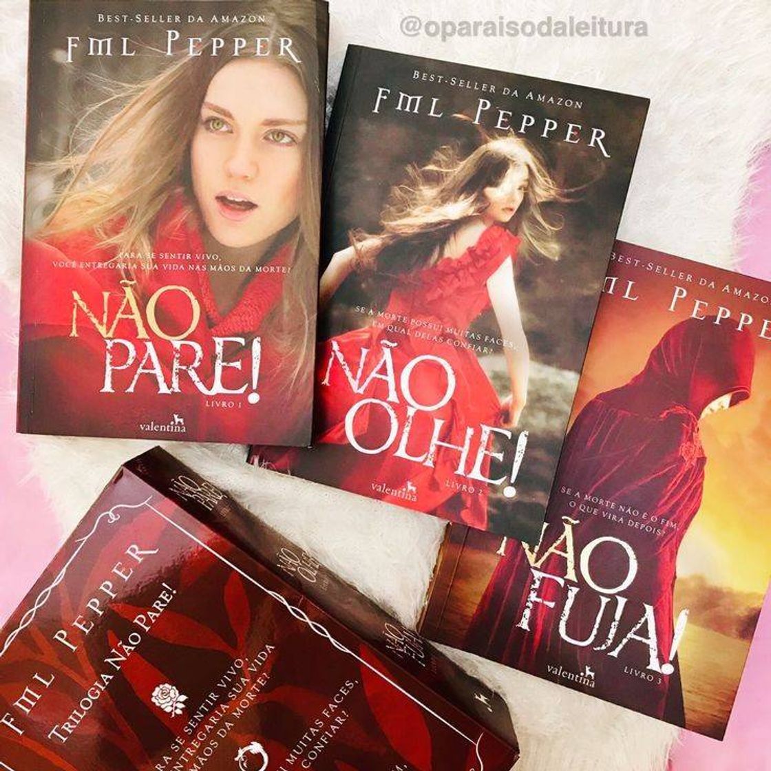 Book Livro, trilogia "não pare"