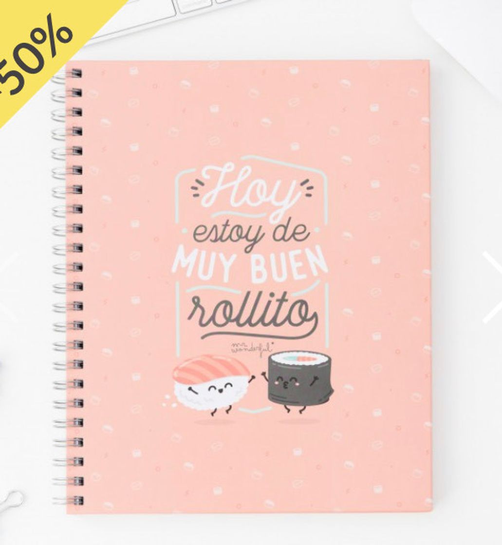 Producto Libreta grande - Hoy estoy de muy buen rollito - Mr