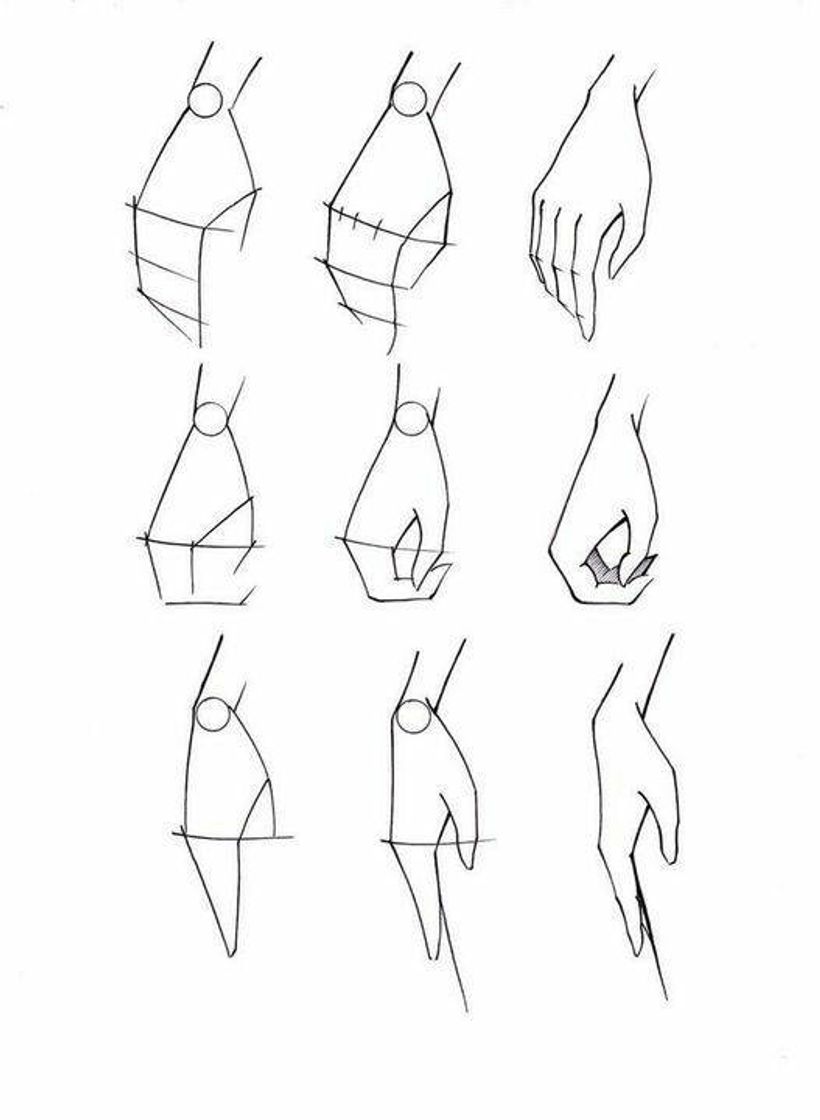 Fashion how to draw hands / como desenhar mãos