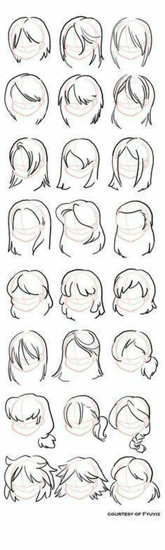 Moda how to draw hair / como desenhar cabelos