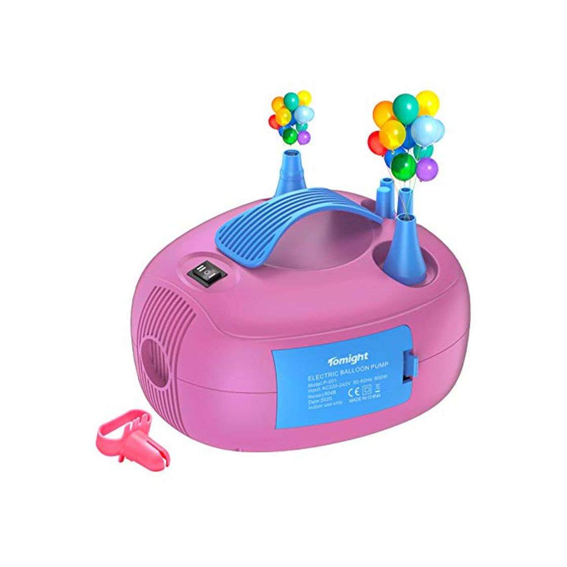 Home tomight Inflador Eléctrico de Globos, Bomba Eléctrica Inflar Globos, Bomba de Aire