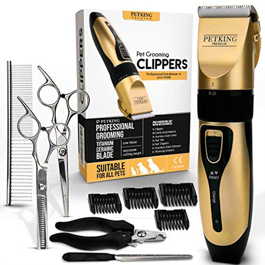 Social Cortapelos para Perros Profesional Cortapelos Perros y Gatos Maquina Cortar Pelo Perros Cortadora de Pelo para Perro Mascotas Animales Silencioso Recargable Inalámbrico Dog Grooming Clippers