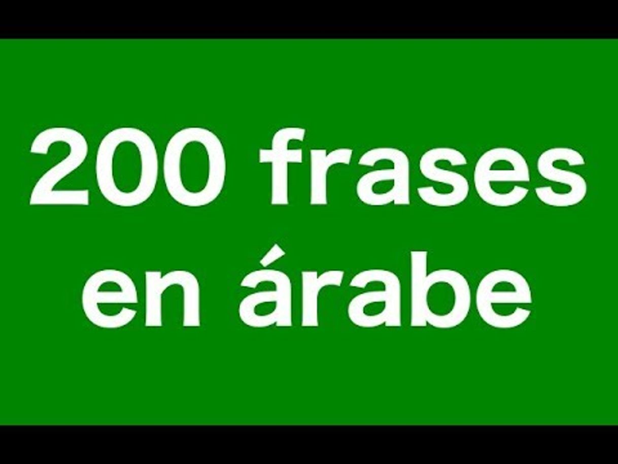 Fashion Aprende árabe, palabras y frases básicas. en 15 minutos todo el ...