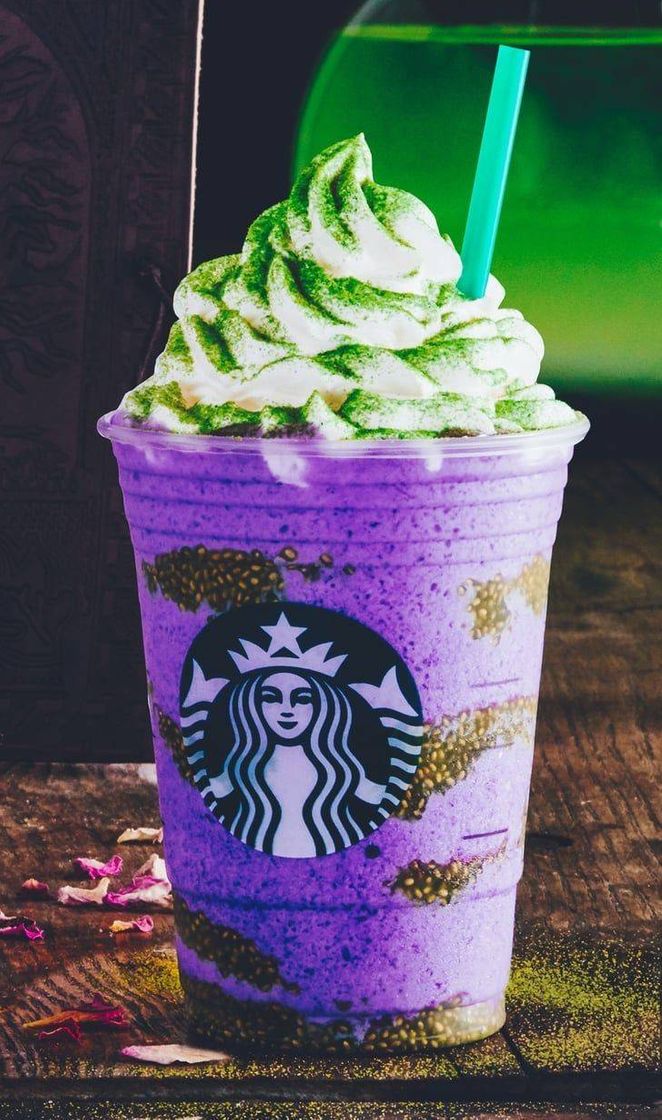 Moda Starbucks purple, white and green 