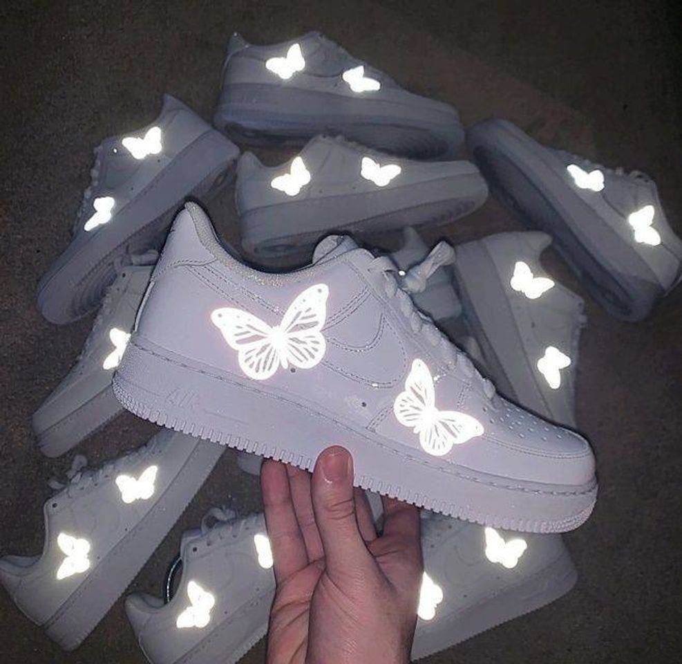 Moda Nike Air Force butterfly