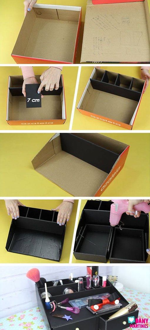 Moda DIY : organizador de maquiagem 