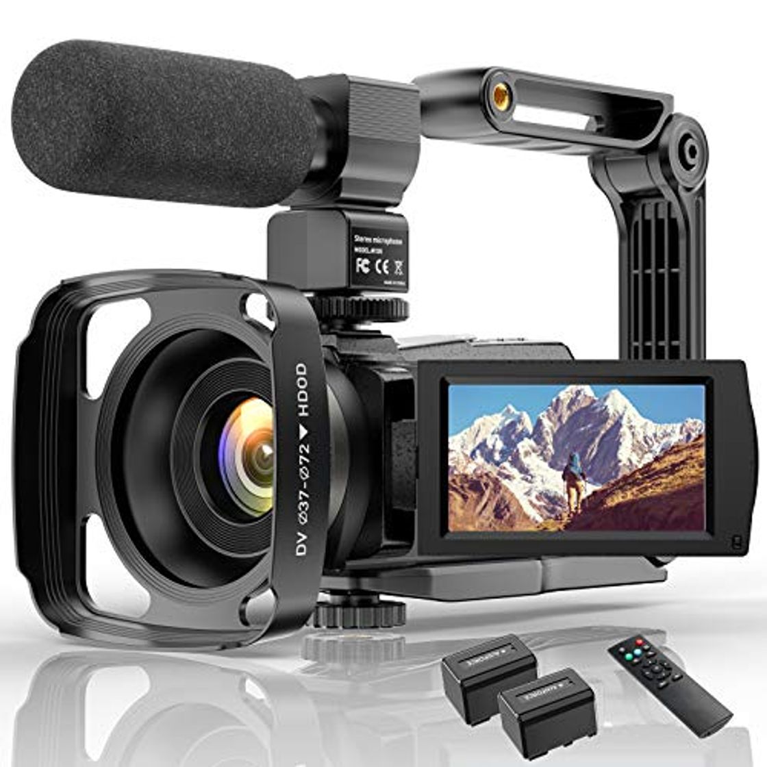 Social Videocámara 4K WiFi Cámara Digital UHD Vlogging Youtube Cámara