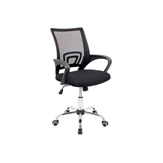 CashOffice - Silla de Escritorio Ergonómica, Silla de Oficina Giratoria con Respaldo