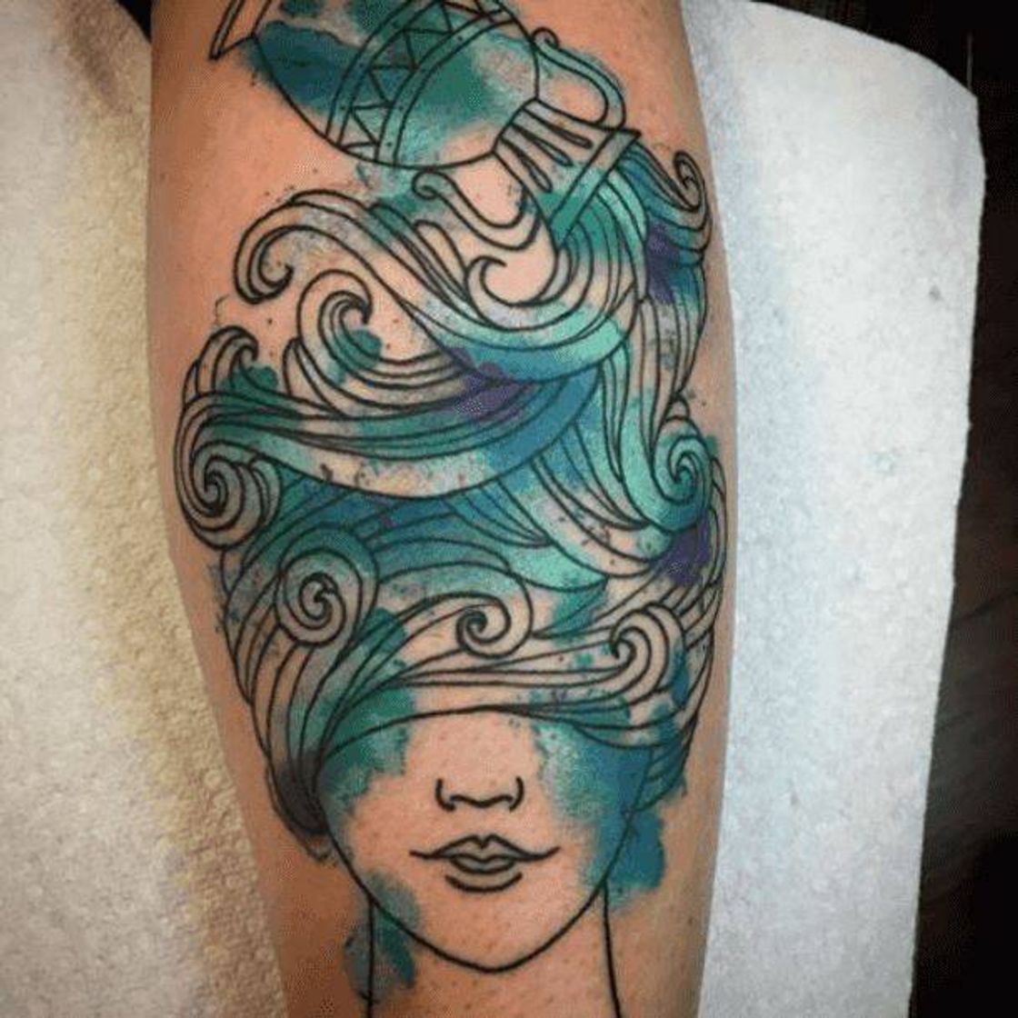 Fashion Tatuagem de aquário ♒