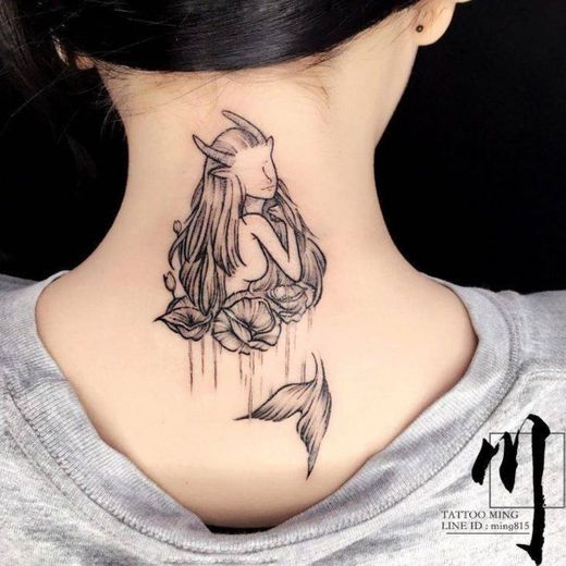 Tatuagem signo de Capricórnio ♑