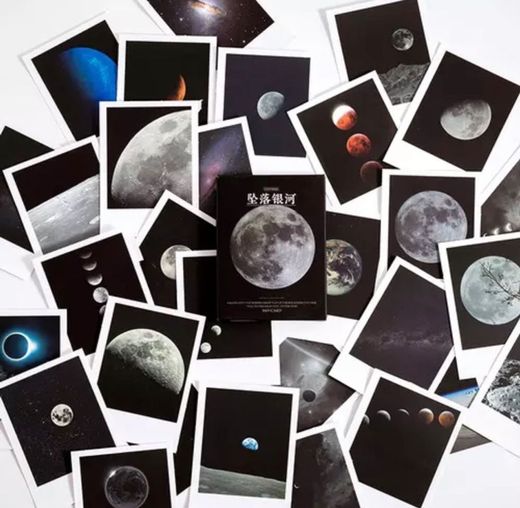 Pegatinas Polaroid planetas