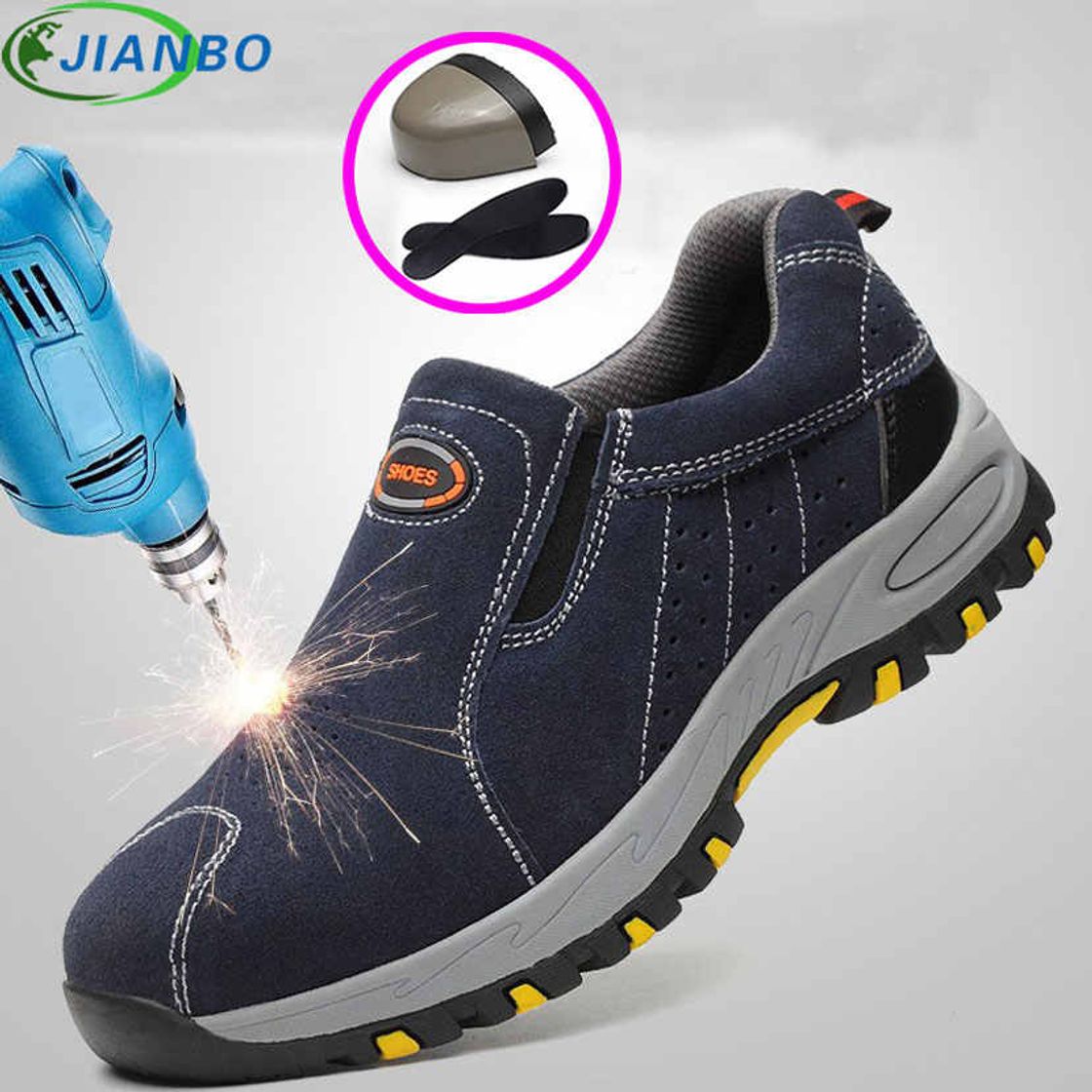 Moda Tenis con punta de acero ideal para trabajar 