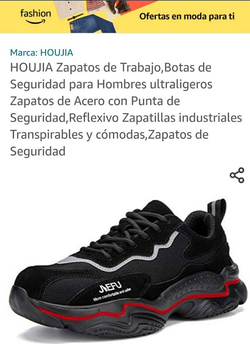 Moda Tenis de seguridad punta de acero 