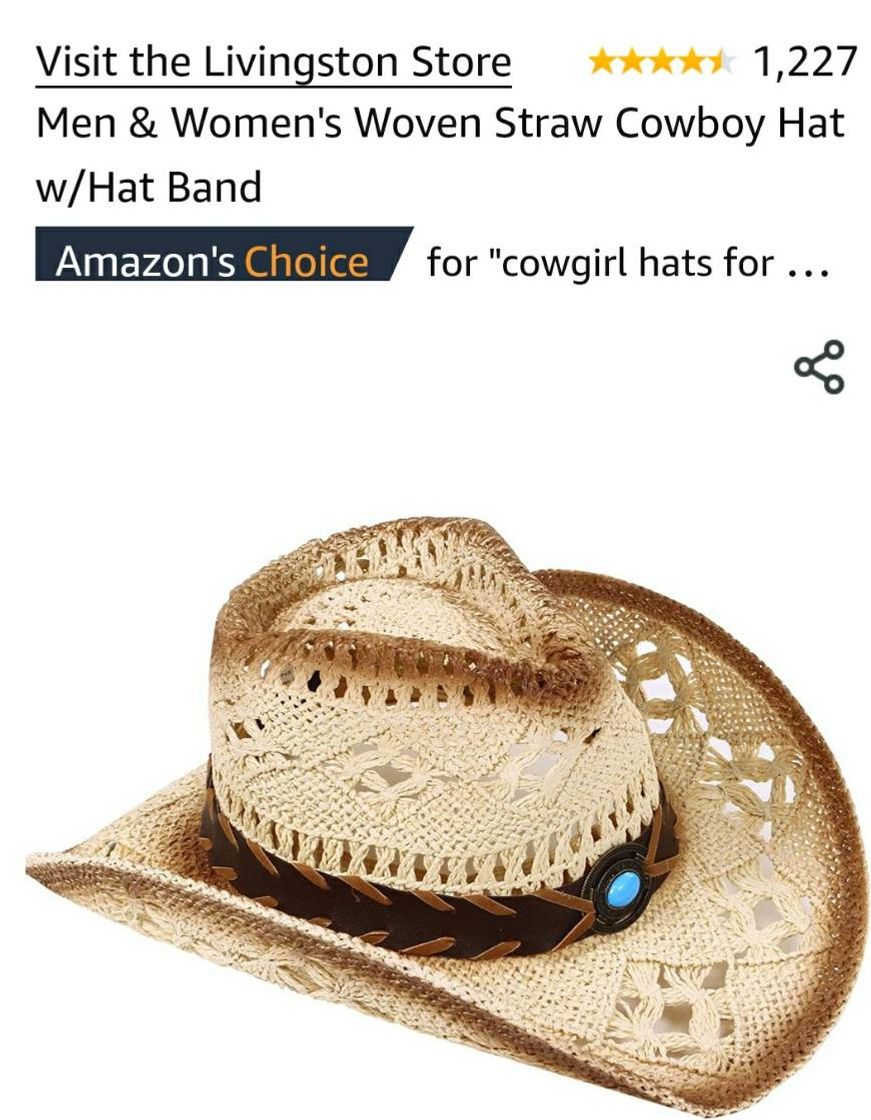 Moda Men & Women's Woven Straw Cowboy Hat w/Hat Band

