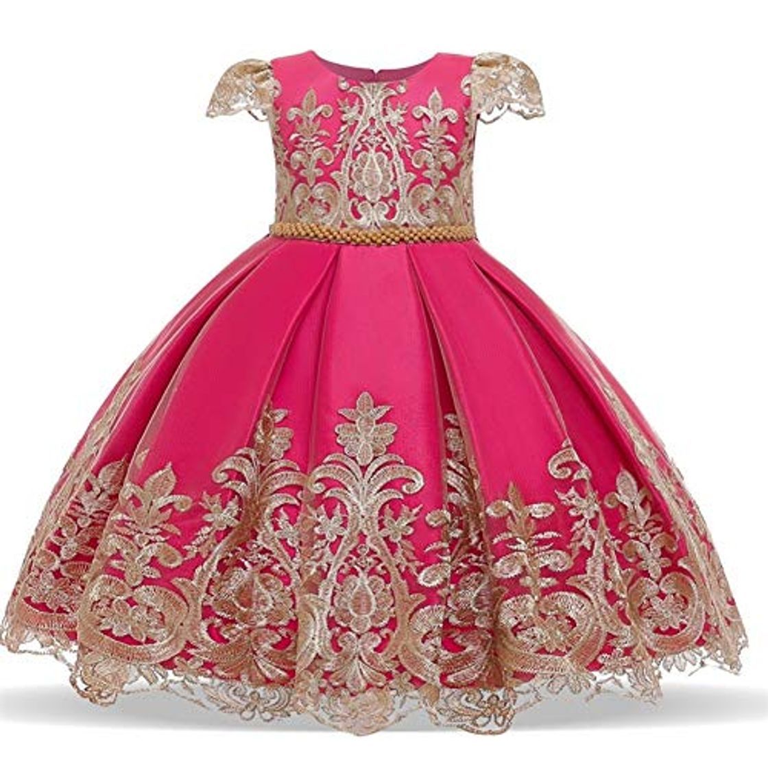 Moda Hoonmis Vestido de Princesa para a menina laço Vestido de Casamento crianças