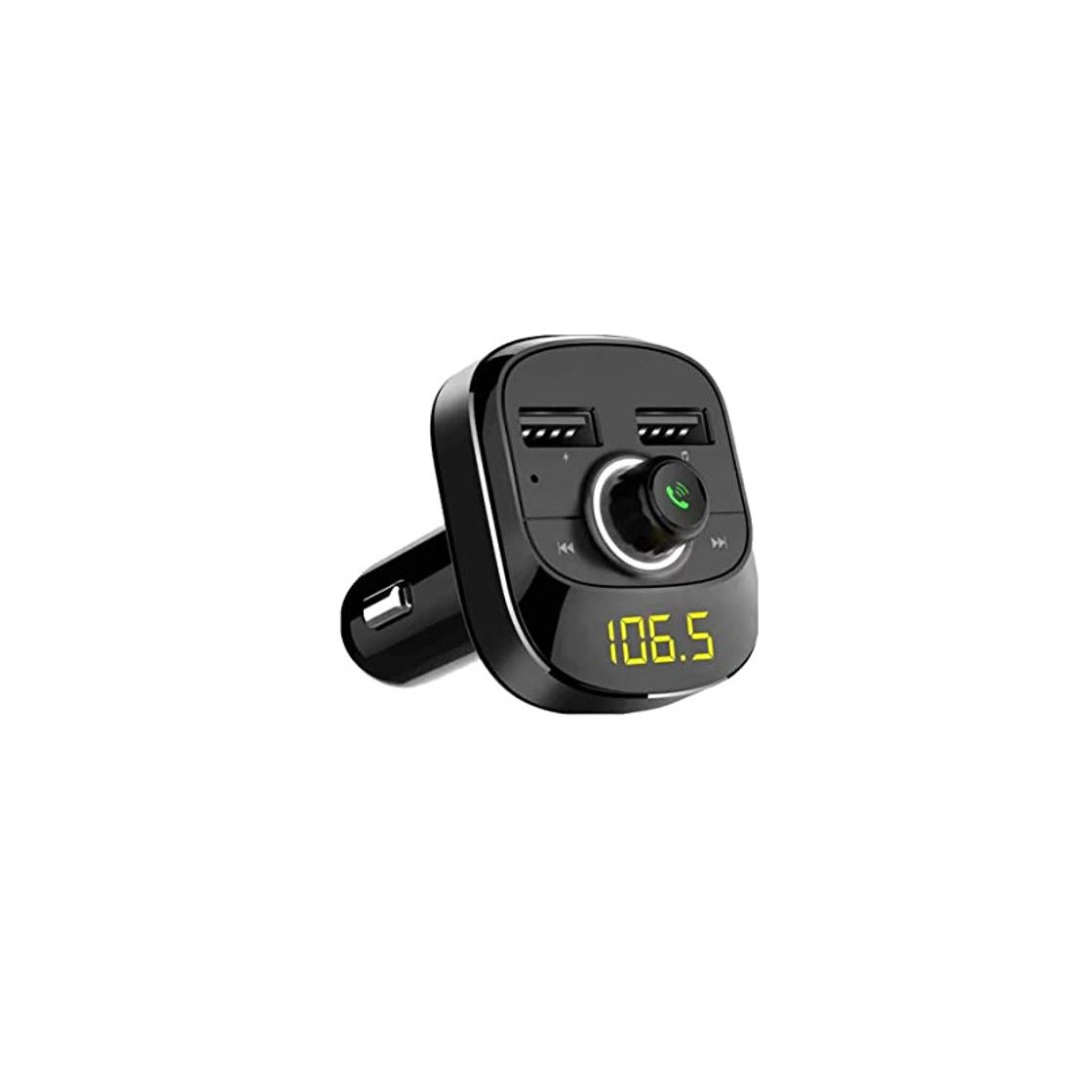 Electrónica Transmisor FM Bluetooth V5.0, [RGB 7 Colores Luz de Anillo] VicTsing Manos