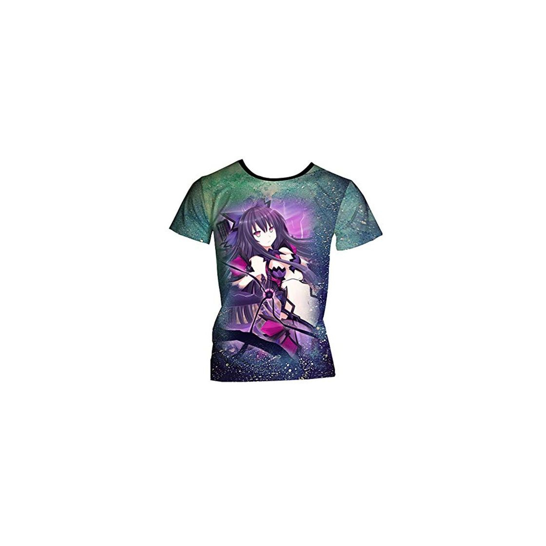 Social Date A Live Camiseta Camiseta de Moda Transpirable de algodón diseño de