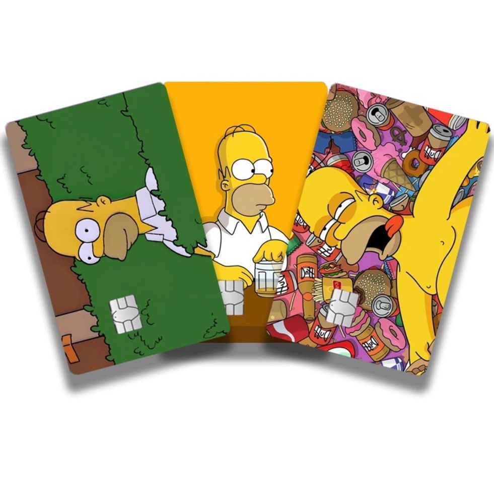 Fashion 3 Un Adesivos Para Cartão Credito e Debito Homer Simpson