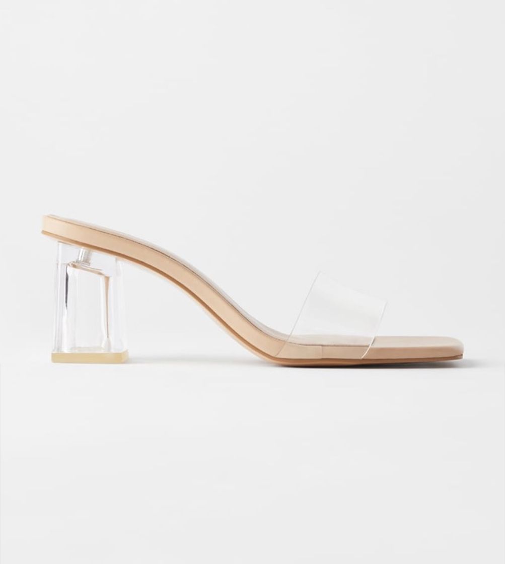 Fashion Mule de vinil Zara 