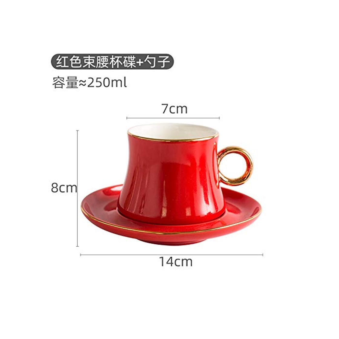 Products wknbb Taza Y Platillo De Café Pequeño Taza De Cerámica Y Plato